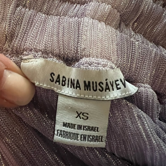 Sabina Musayev Alpha Pleated Layered Dress- XS - Picture 7 of 7